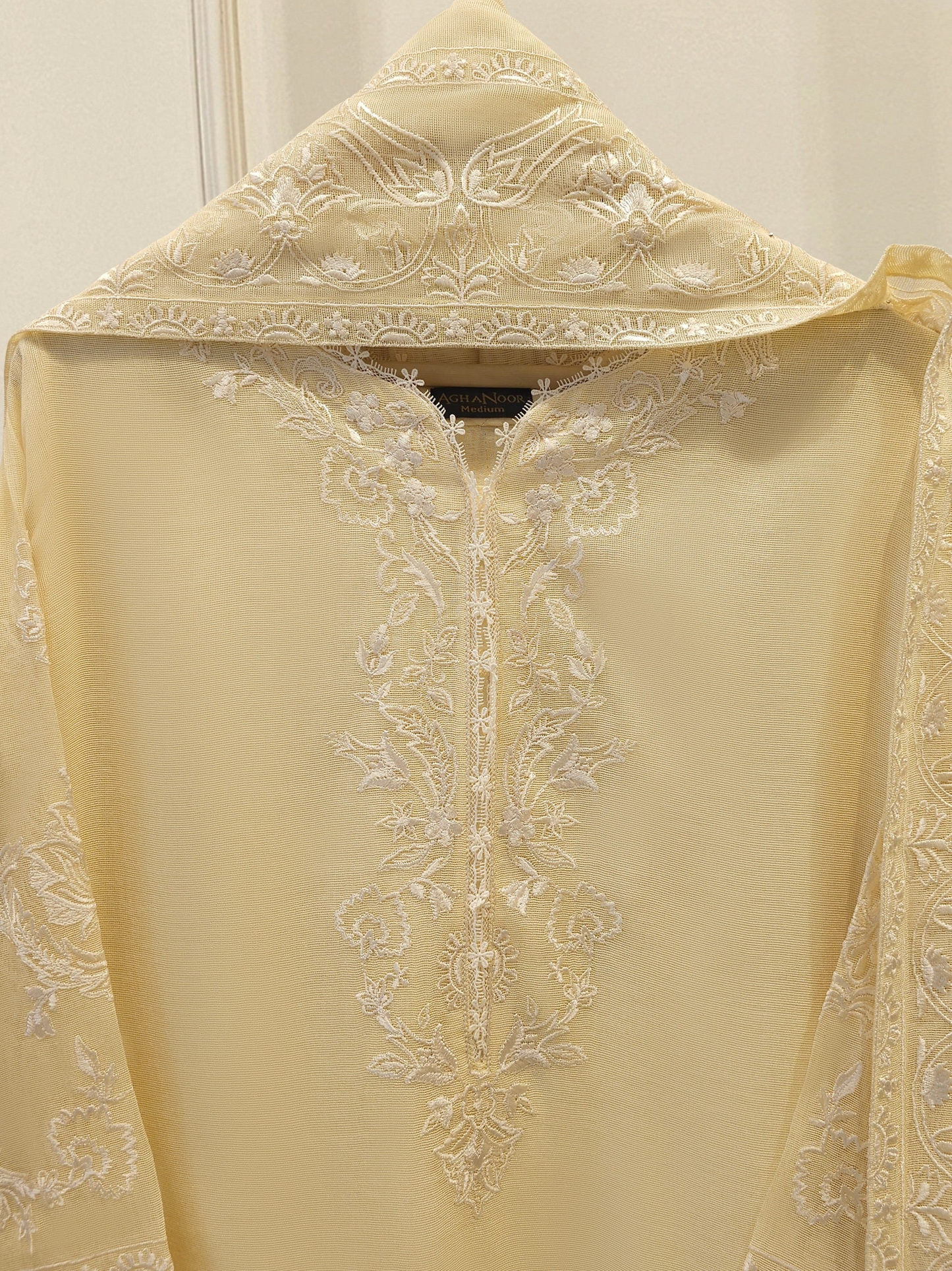 Agha Noor 3 Piece - Pure Embroidered Cotton Net Suit S111925