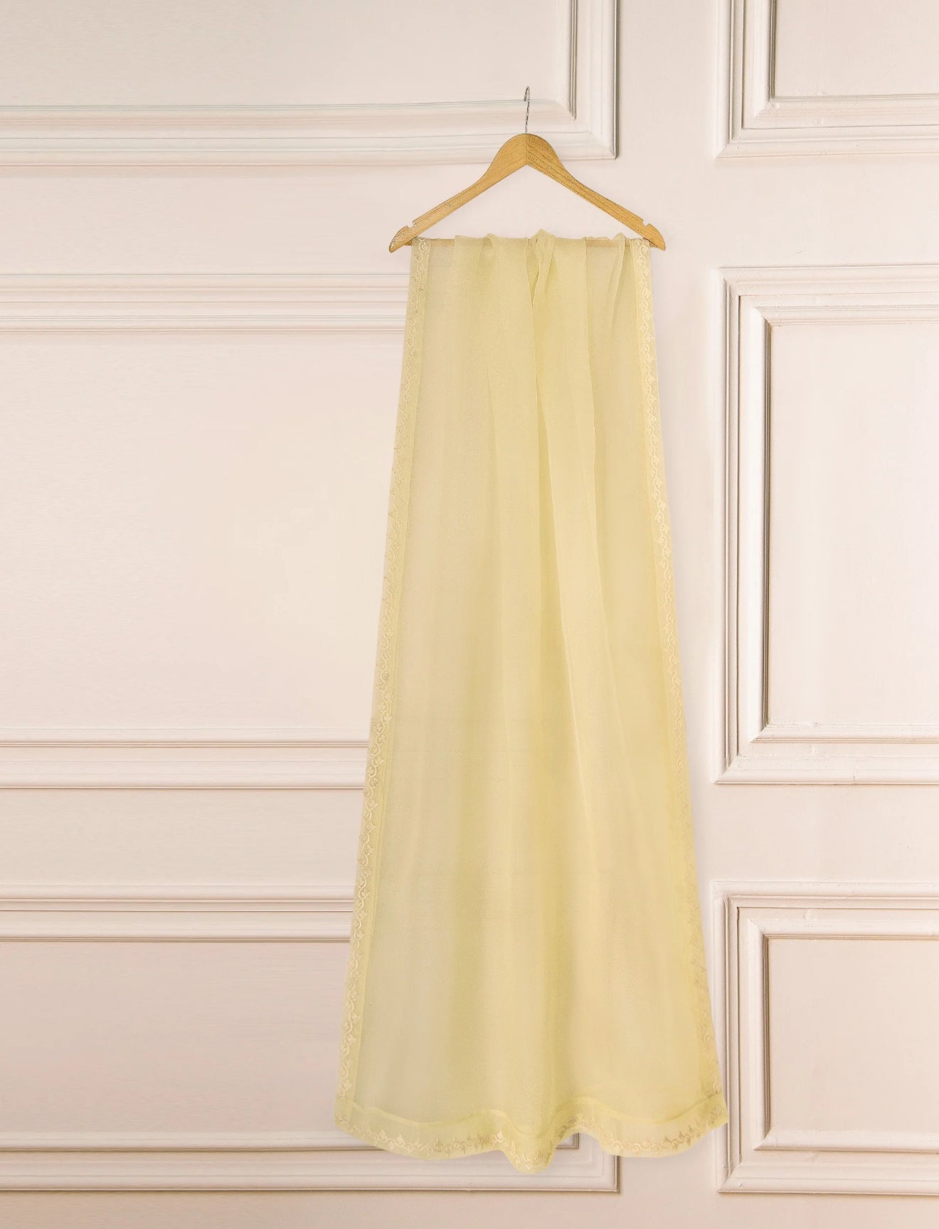 Agha Noor 3 Piece - Pure Organza Embroidered Dress S111298
