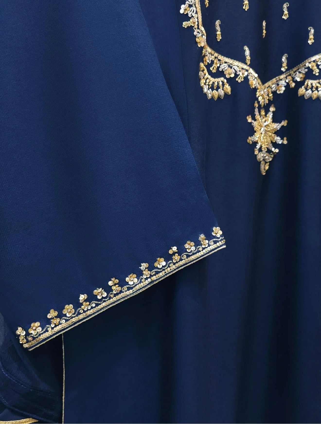 Agha Noor 3 Piece - Pure Embroidered Cotton Net Suit