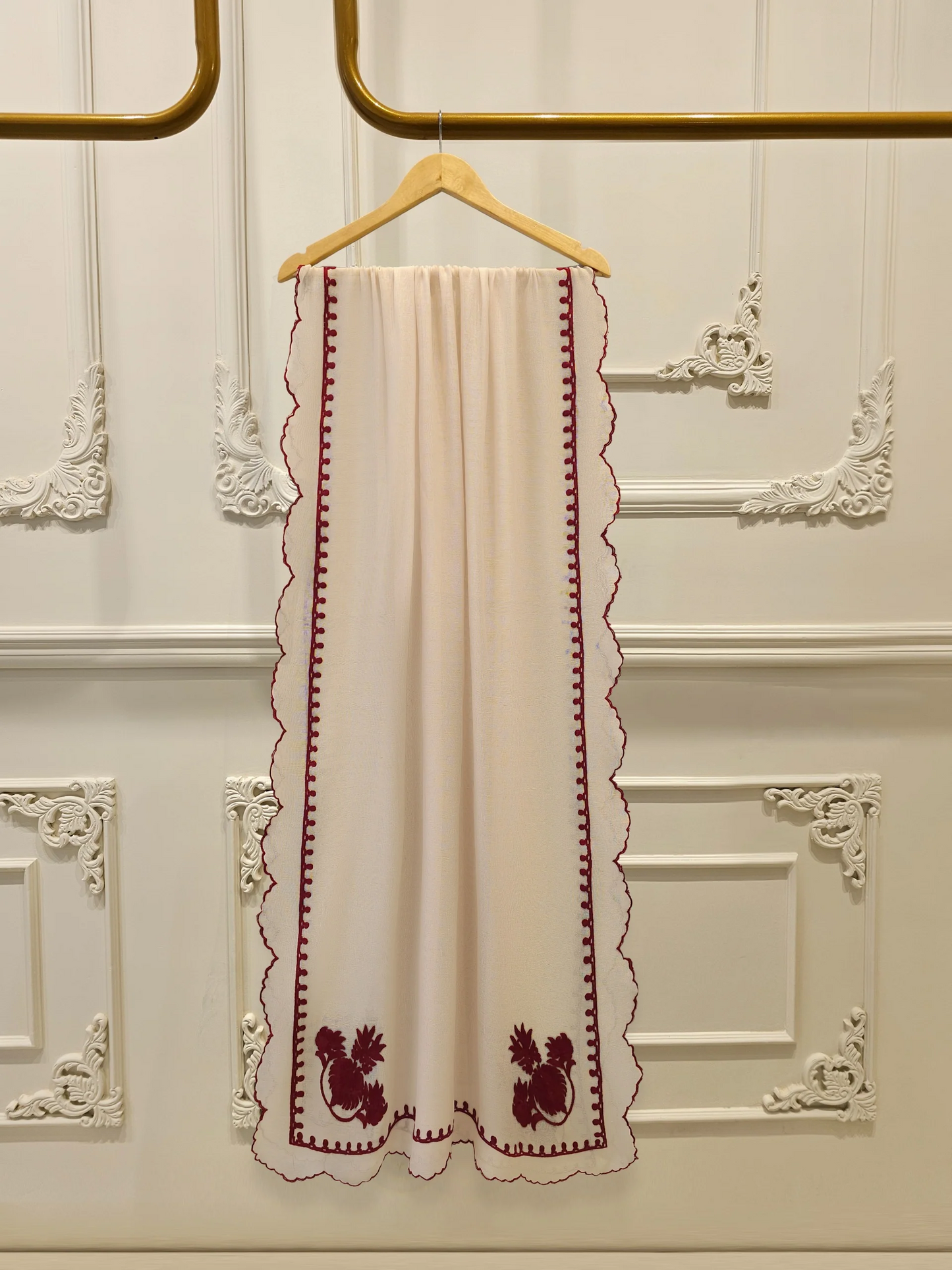 Agha Noor 3 Piece - Pure Embroidered Cotton Net Suit S111971