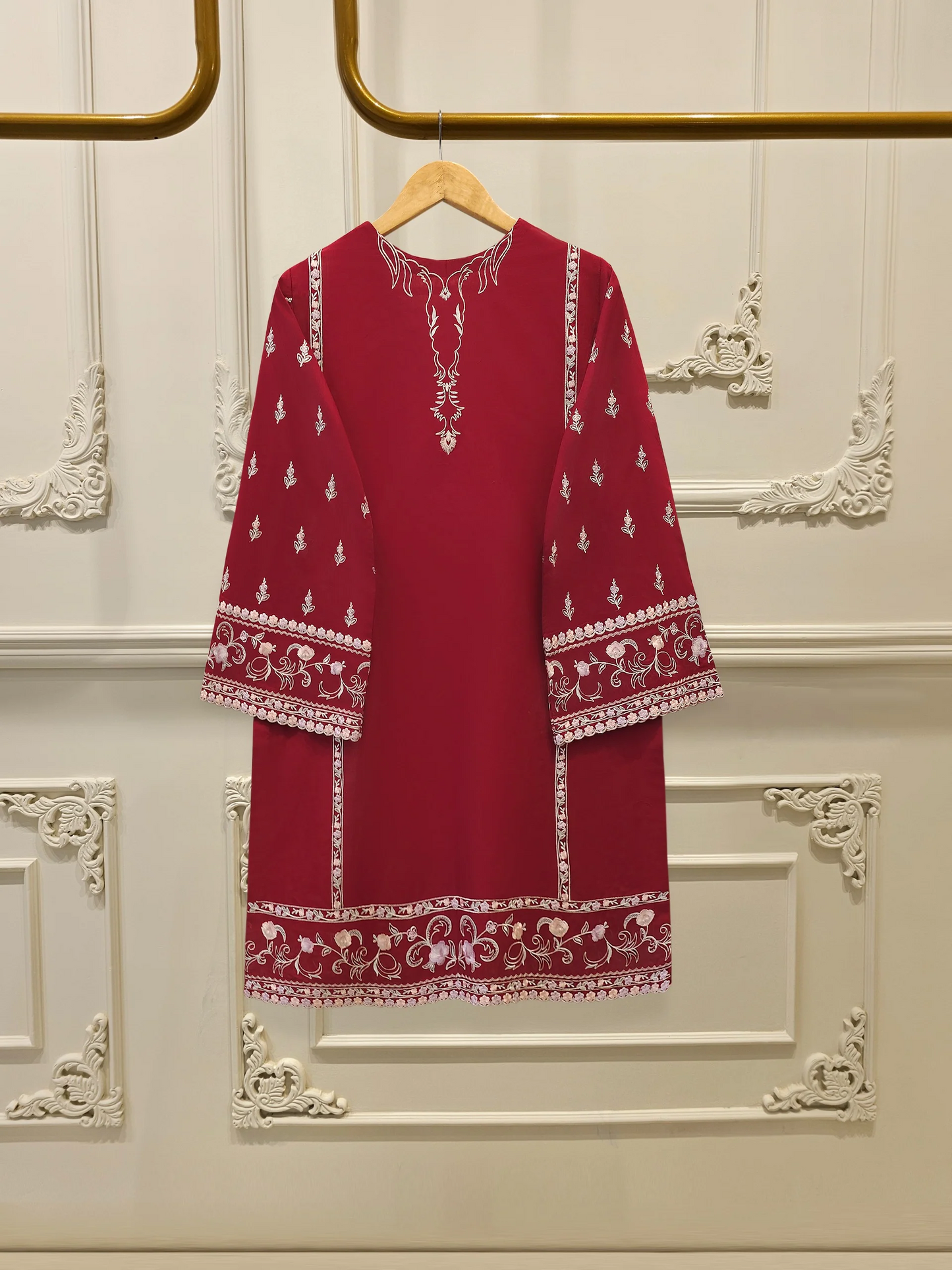 Agha Noor 2 Piece - Embroidered Cambic Suit S112315