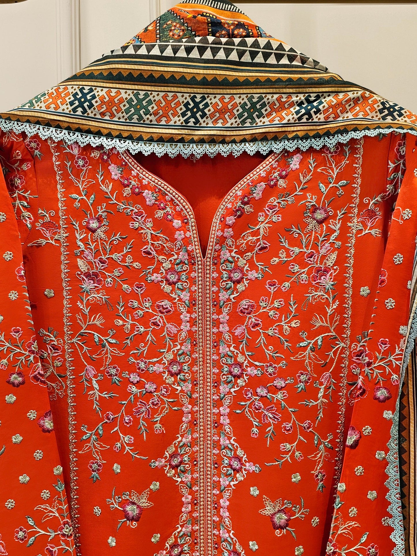Agha Noor 3 Piece - Pure Embroidered Lawn Suit S111633