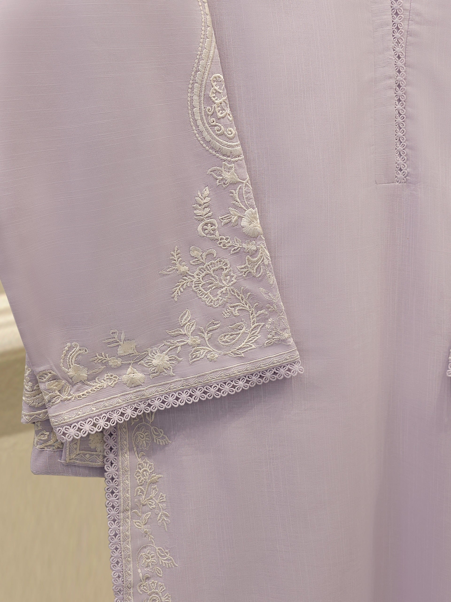 Agha Noor 3 Piece -Embroidered Khaddar Suit S112498