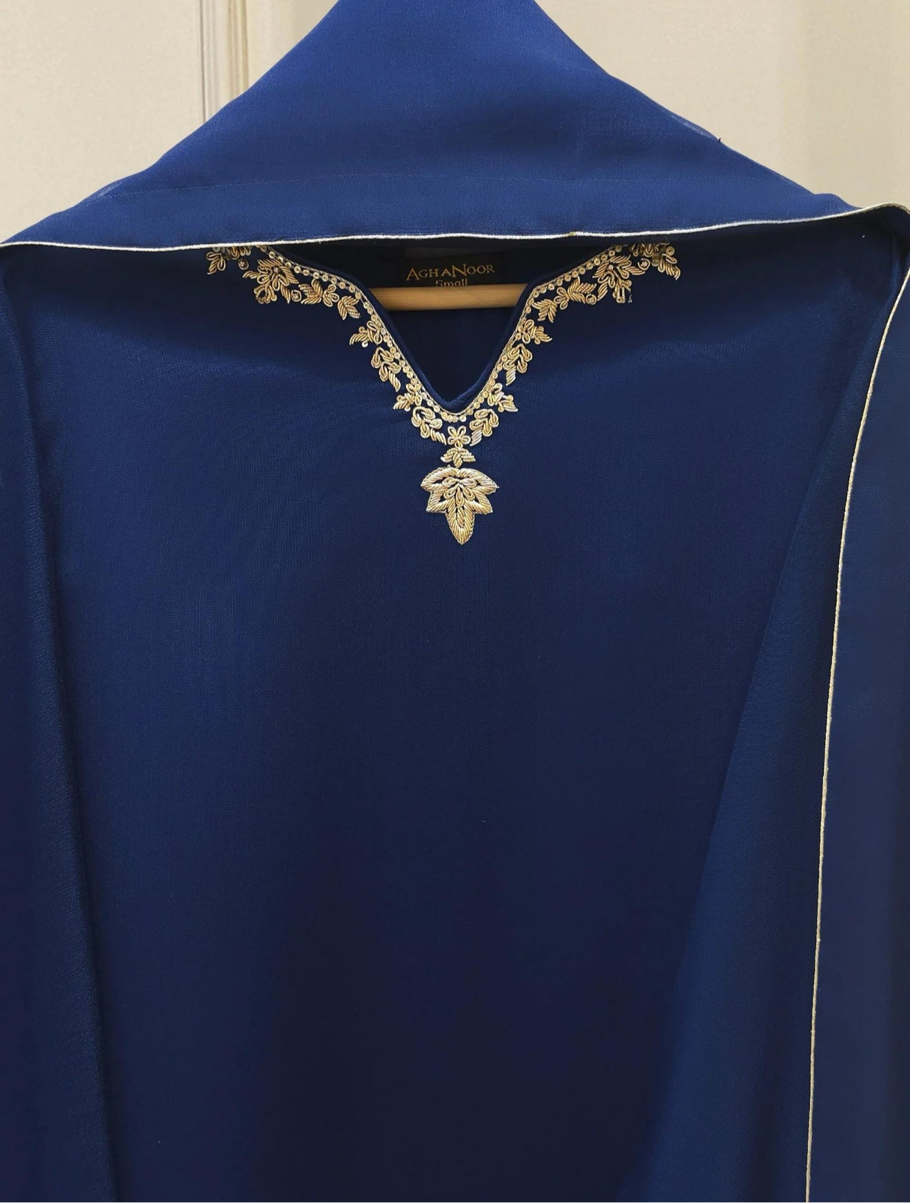Agha Noor 3 Piece - Pure Embroidered Cotton Net Suit