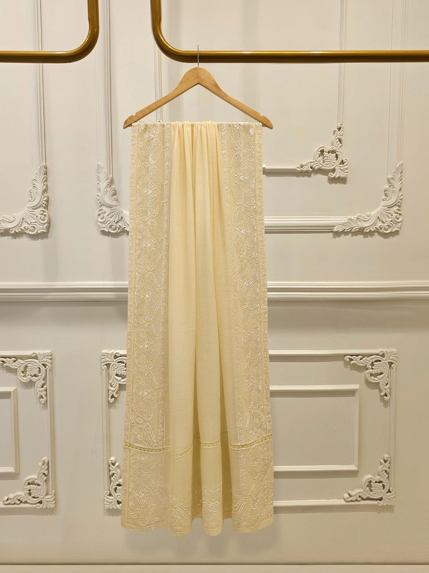 Agha Noor 3 Piece - Pure Embroidered Cotton Net Suit S111925