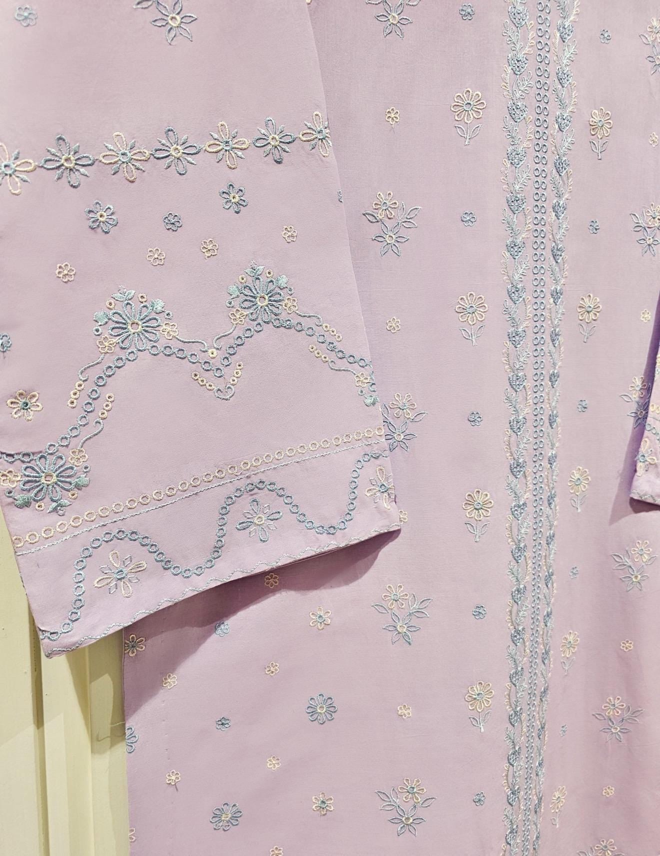 Agha Noor 2 Piece Lawn Embroidered Shirt & Pant