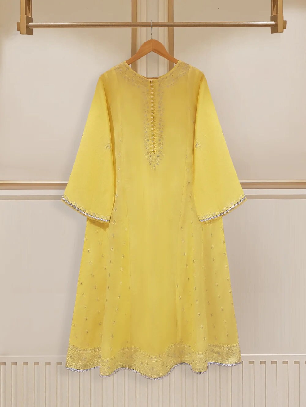 Agha Noor 2 Piece Lawn Embroidered Shirt & Pant