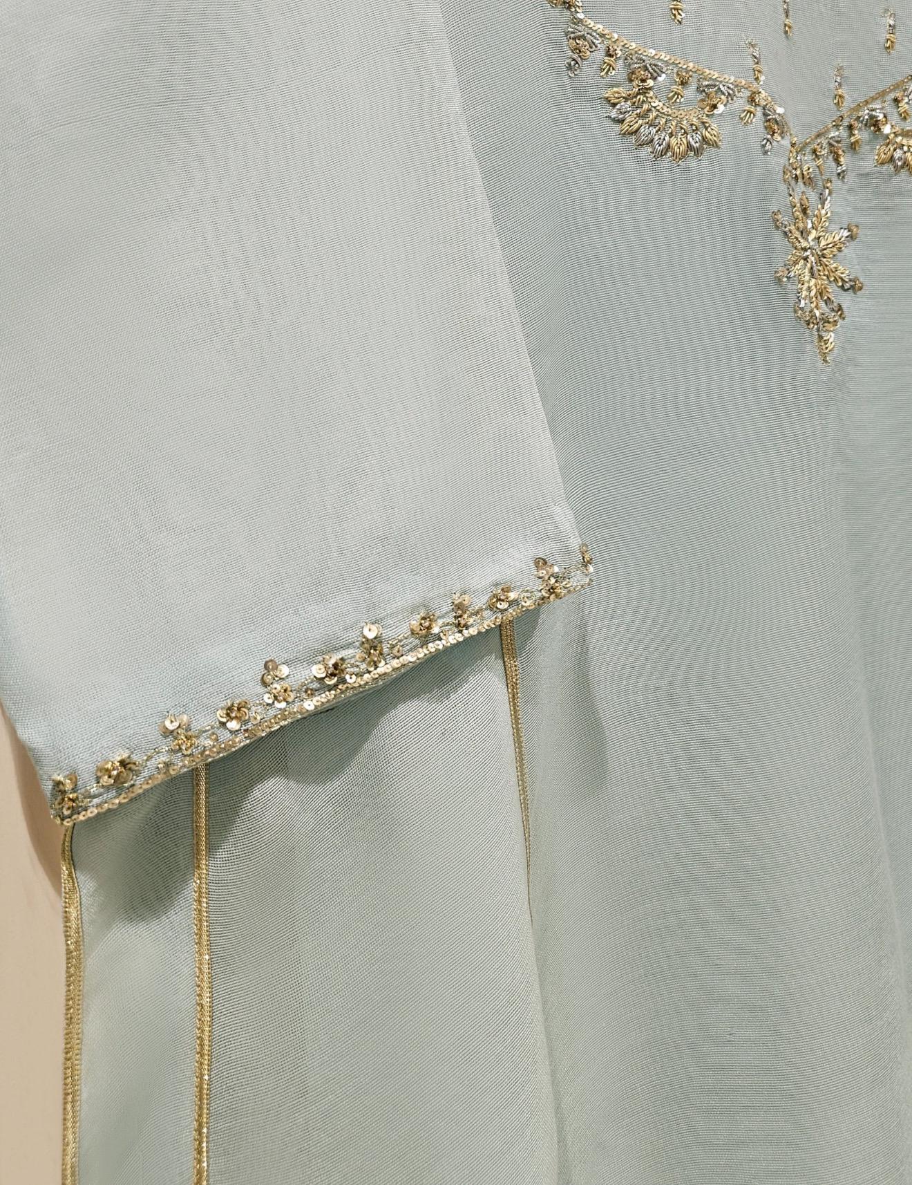 Agha Noor Dress Original 3 Piece Pure Cotton Net Shirt Pant Dupatta Pakistani Indian Bangladeshi Designer Ready to Wear