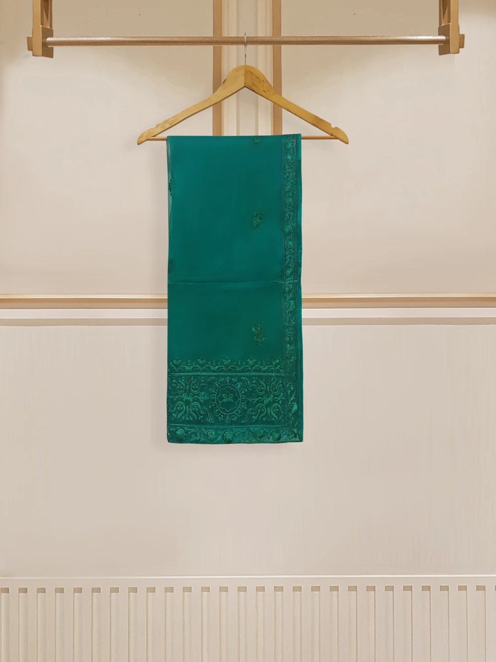 Agha Noor Velvet Embroidered Dress