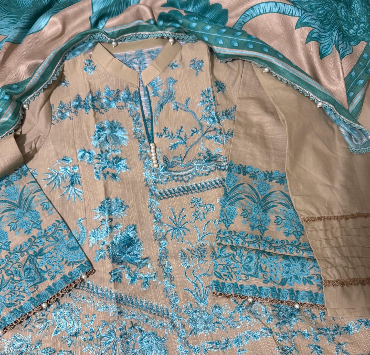 Sana Safinaz Original Muzlin'24 Collection Wear 3 Piece Khaddar