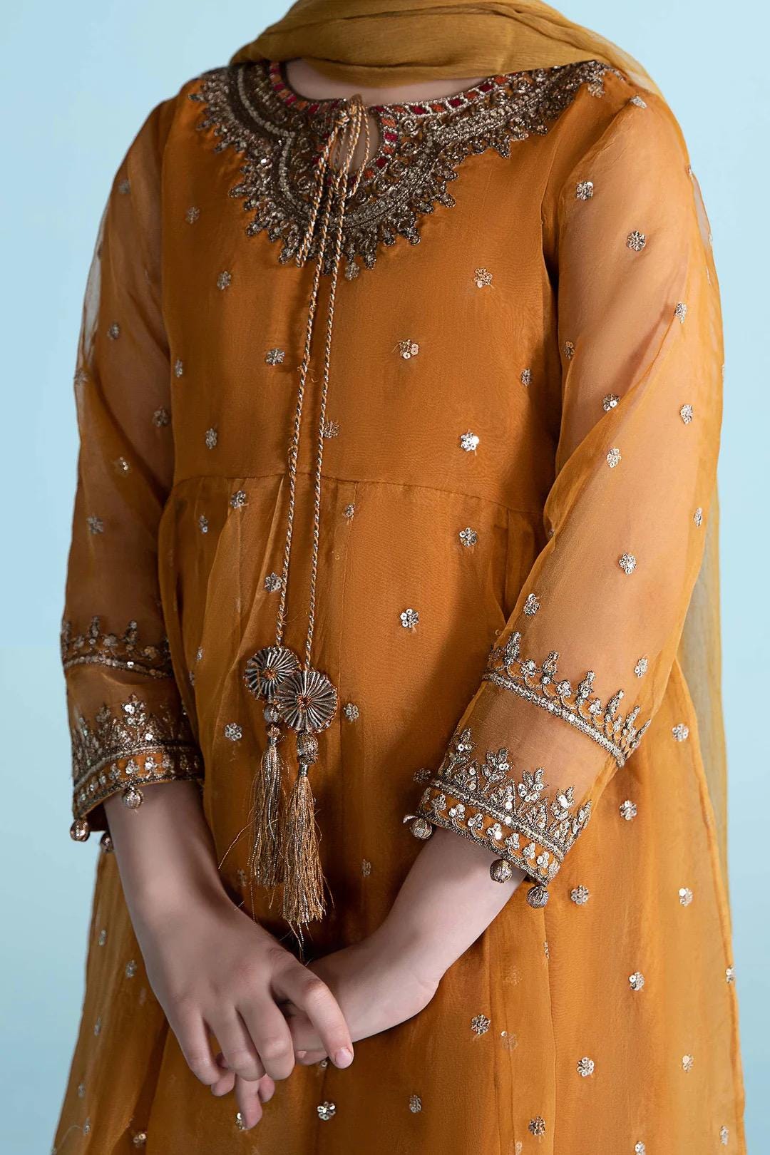 Maria B Kids Collection Embroidered Dress Ready To Wear
