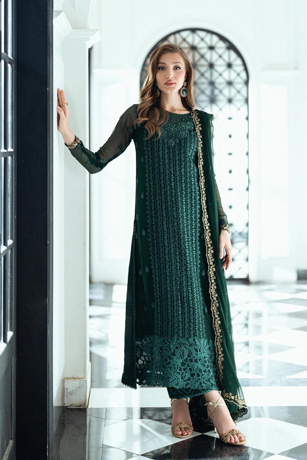 Azure Chiffon Embroidered Latest Collection 2025