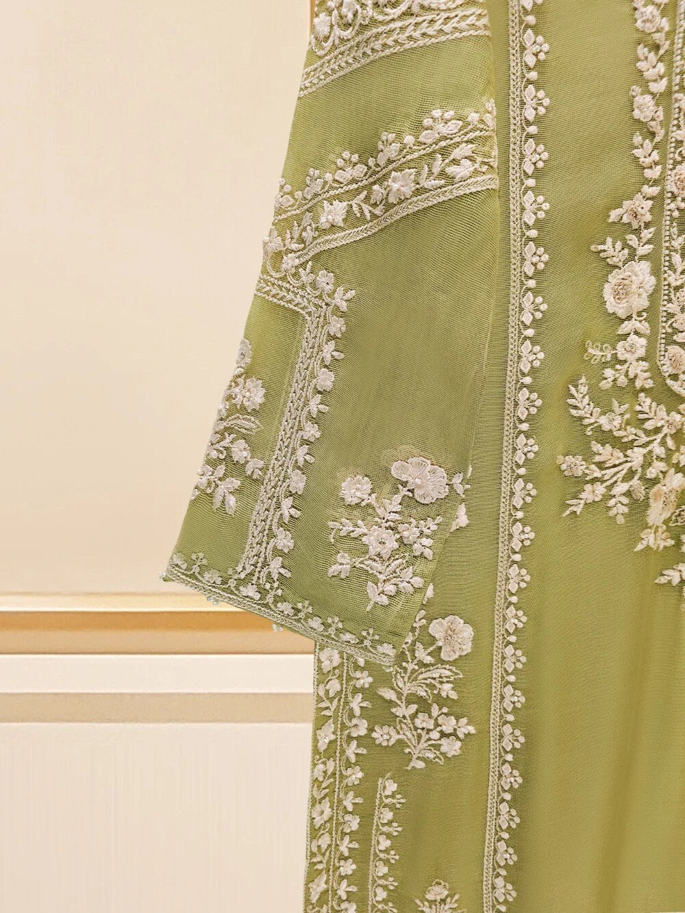 Agha Noor Dress Original 3 Piece Pure Cotton Net Dress
