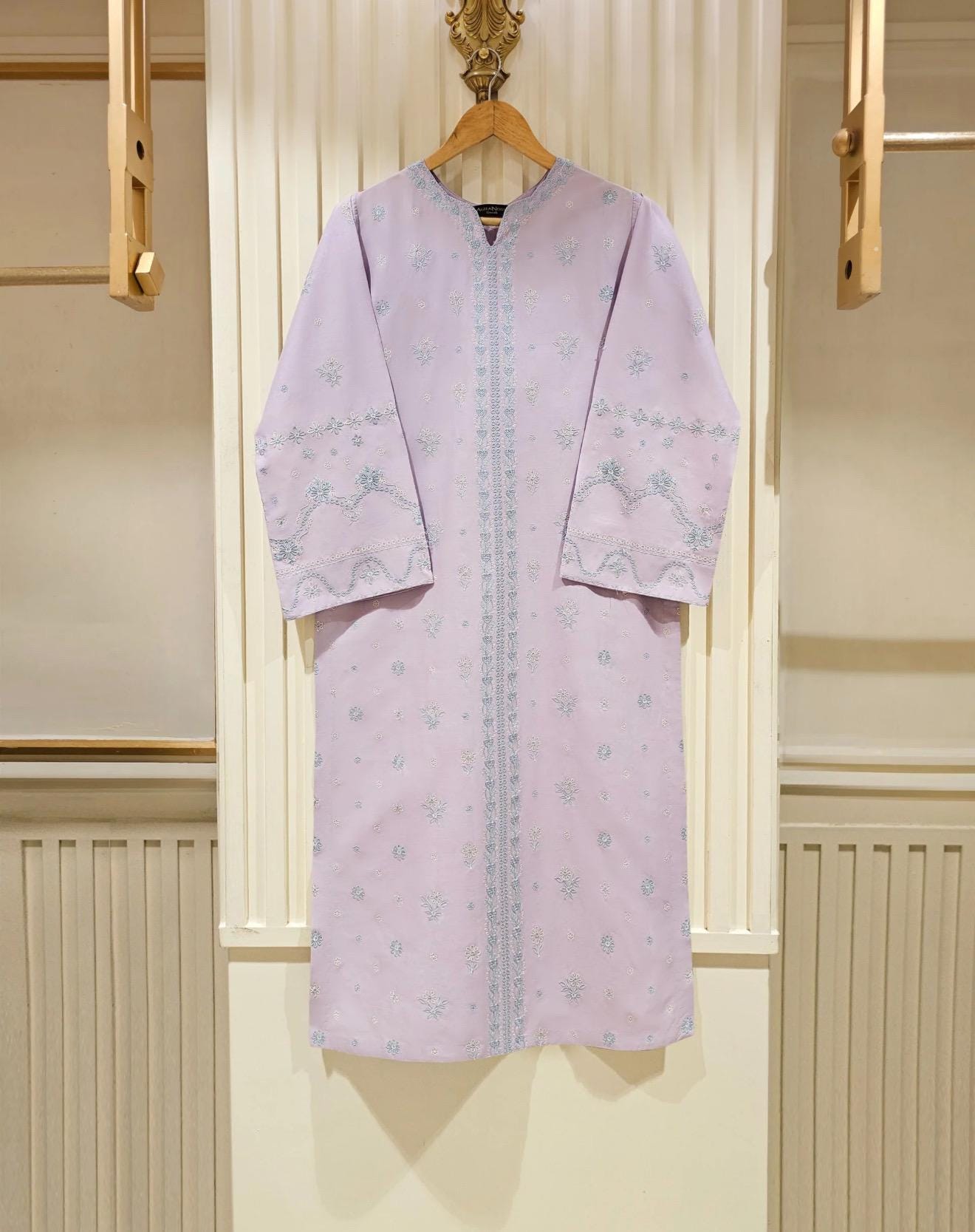 Agha Noor 2 Piece Lawn Embroidered Shirt & Pant