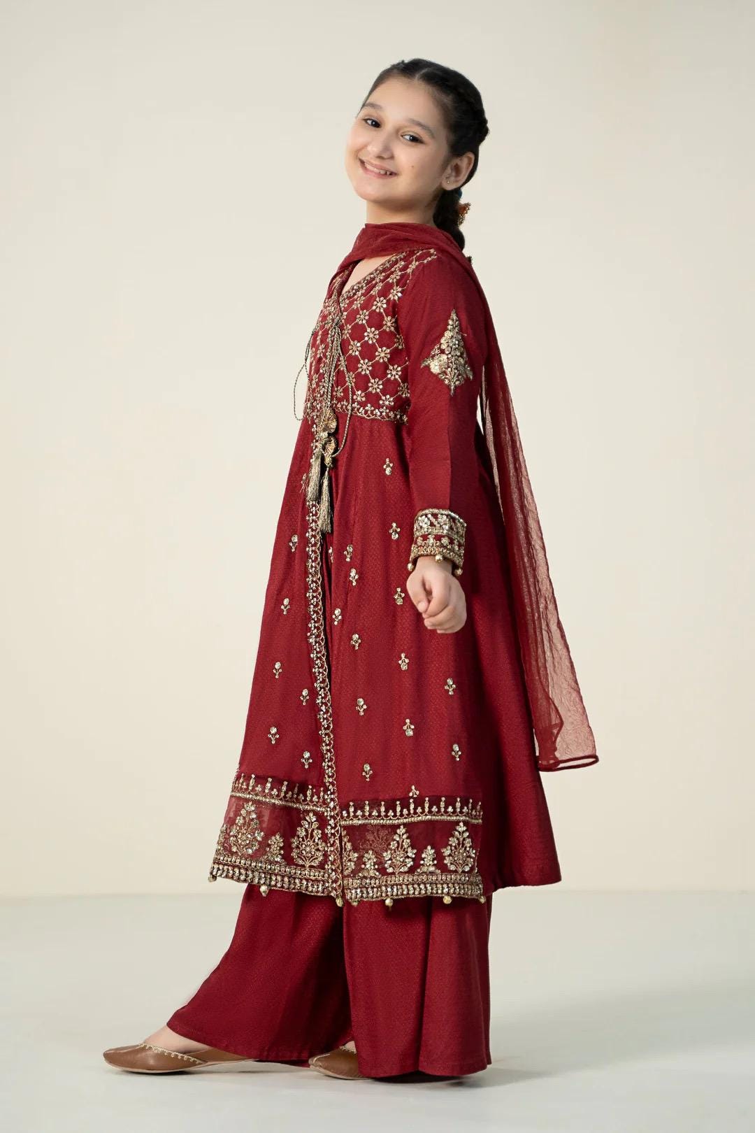Maria B Kids Collection Embroidered Dress Ready To Wear