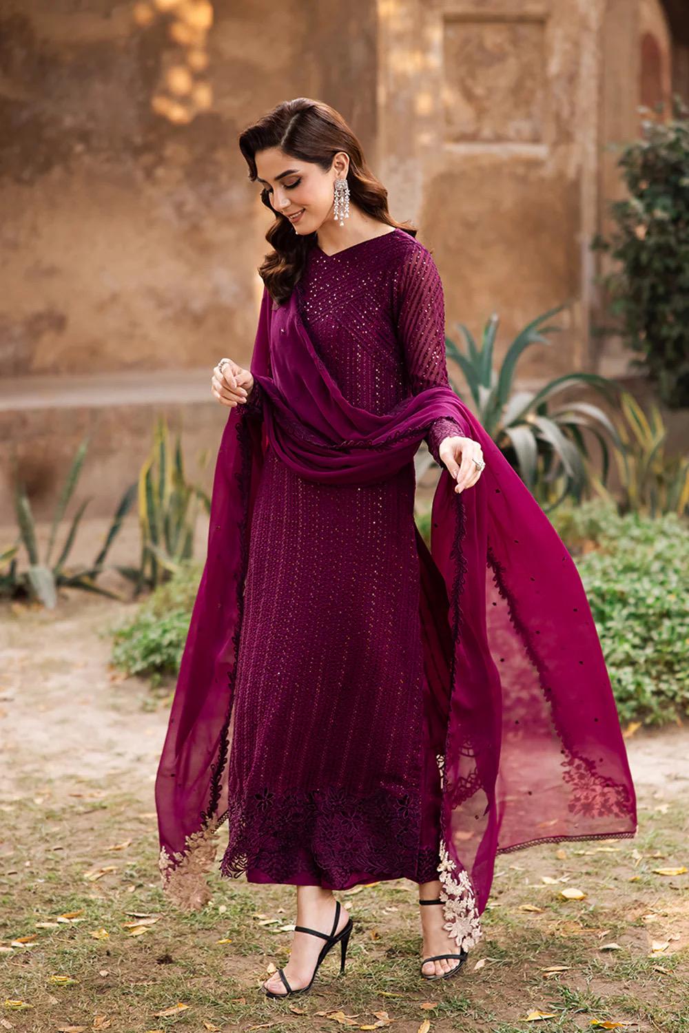 Azure Chiffon Embroidered Latest Collection 2025