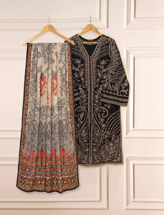 Agha Noor Lawn Embroidered Dress