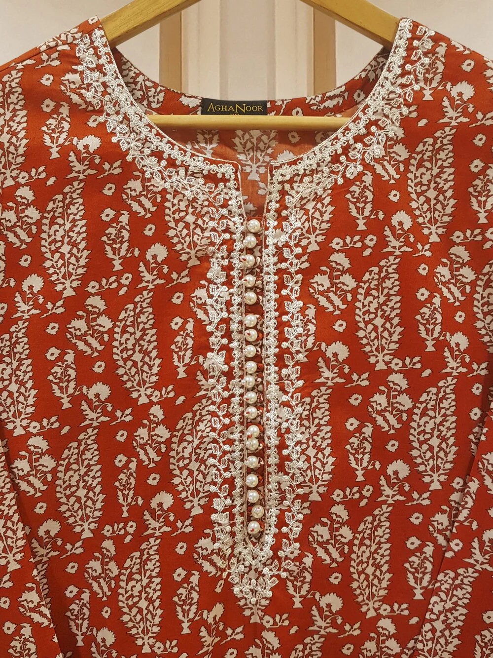 Agha Noor Original 2 Piece Lawn Embroidered