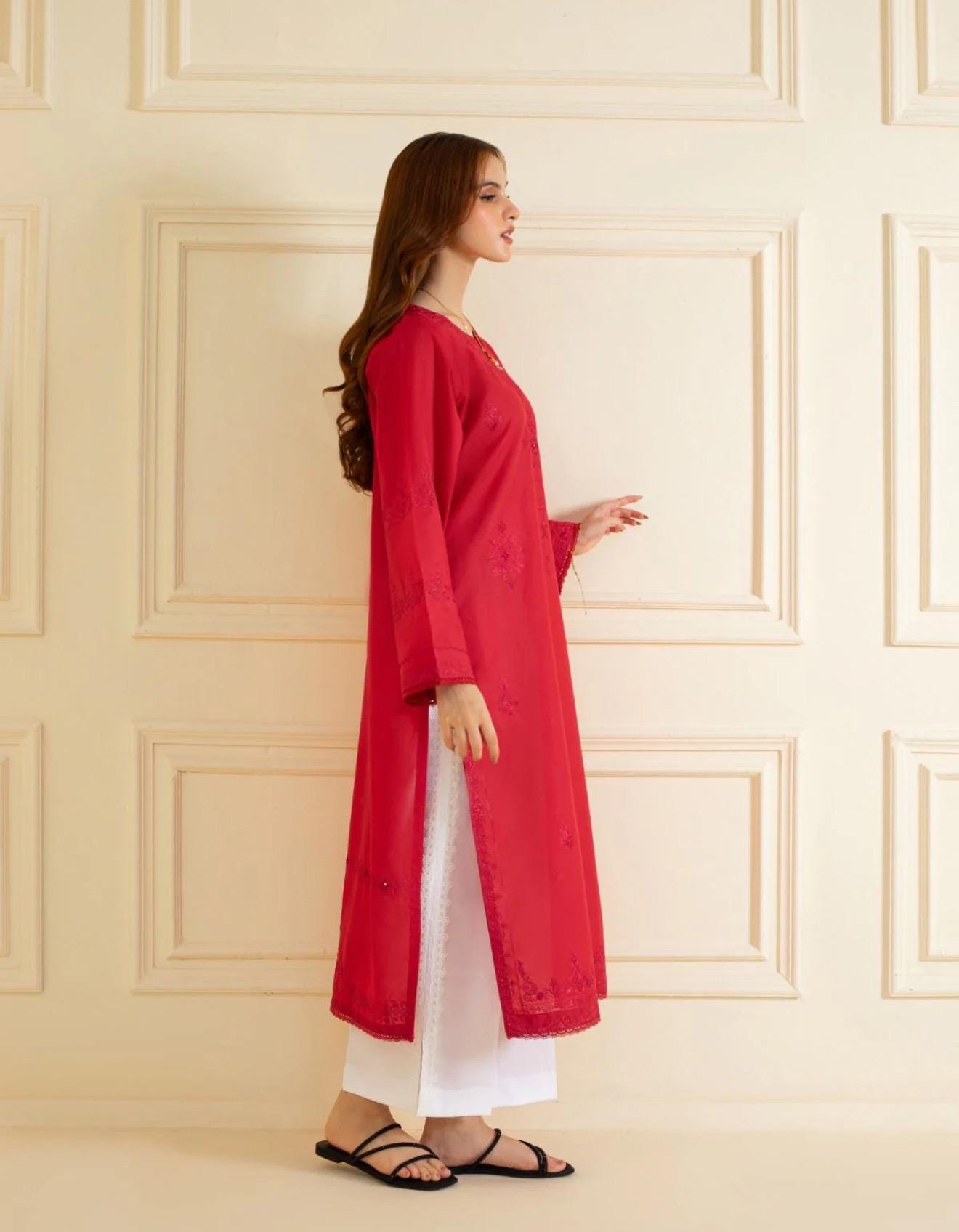 Agha Noor Original 2 Piece Cotton Embroidered