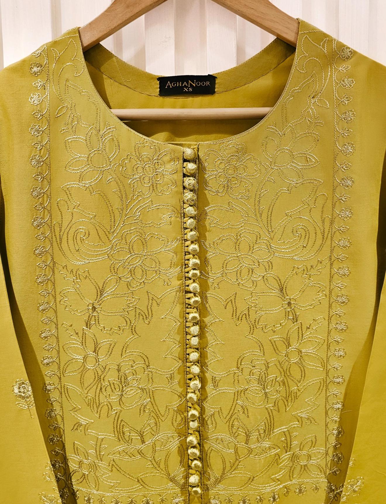 Agha Noor Lawn Embroidered Dress