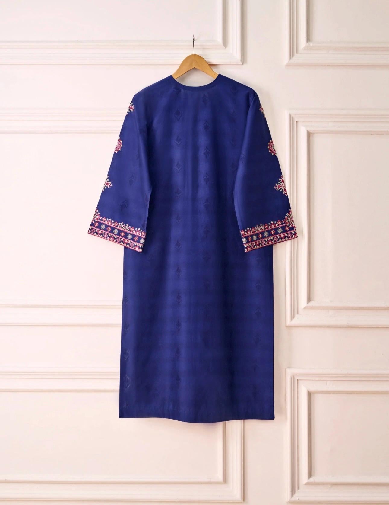Agha Noor Dress Cotton Jacquard Embroidered Shirt & Pant