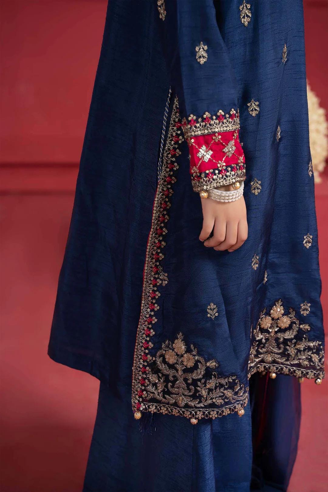 Maria B Kids Collection Embroidered Dress Ready To Wear
