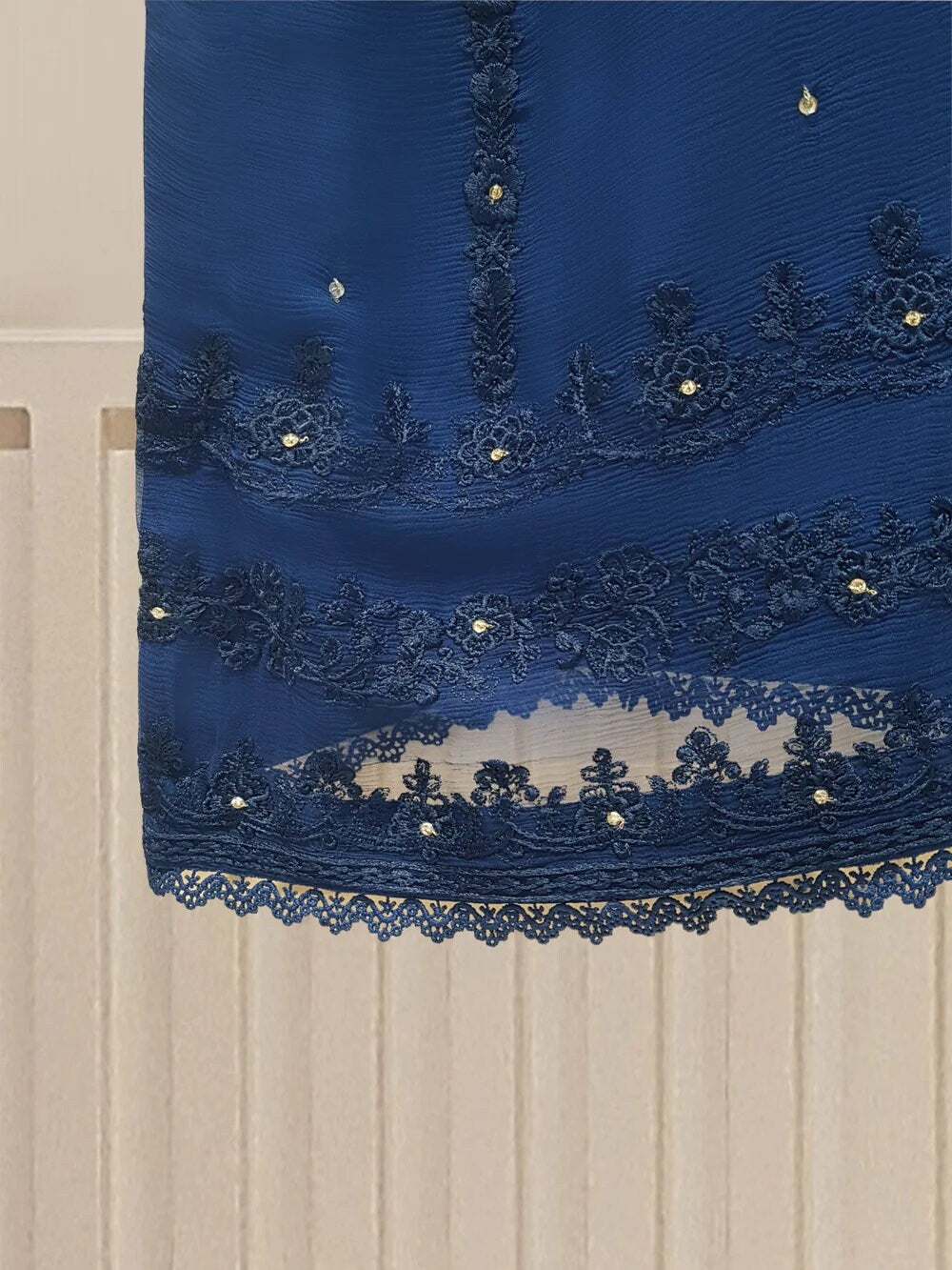 Agha Noor 2 Piece Chiffon Embroidered Dress