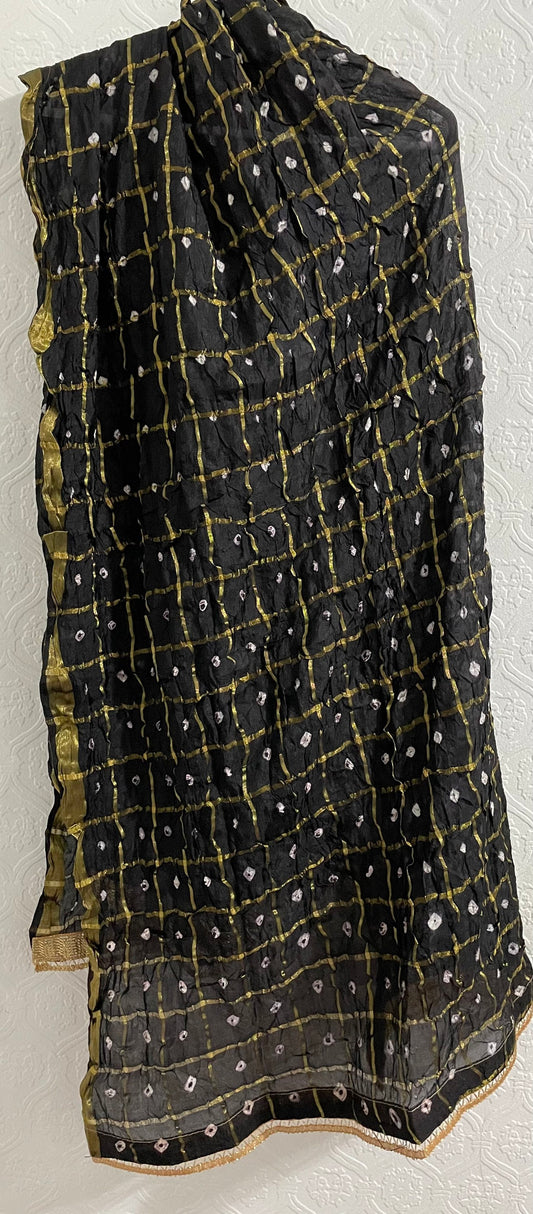 Chunri Crinkle Silk Dupatta