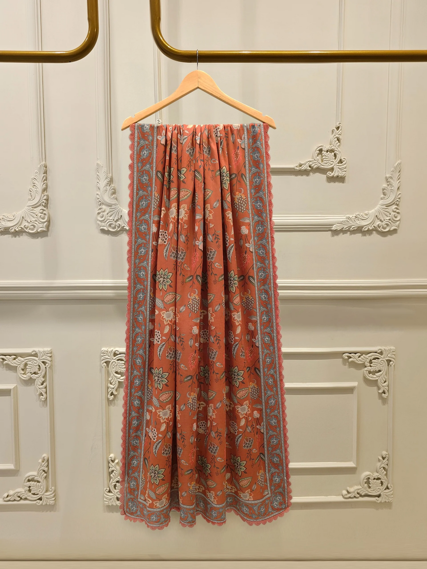 Agha Noor 3 Piece - Pure Embroidered Cotton Net Suit
