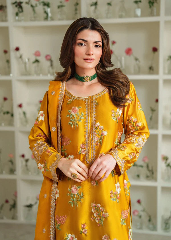 Silk Embroidered Dress