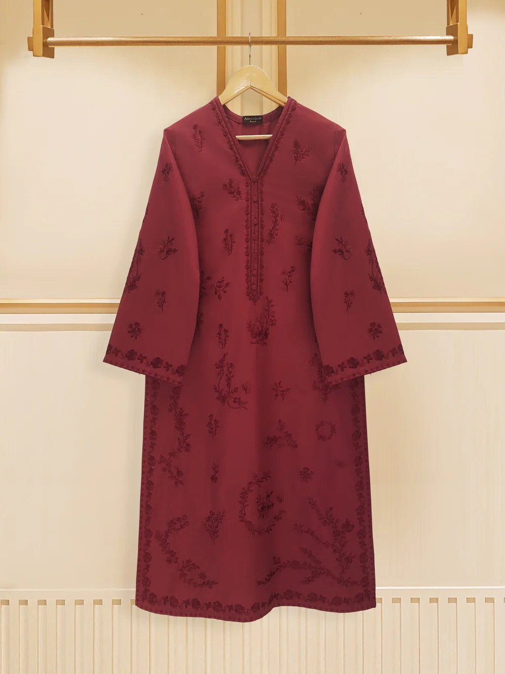 Agha Noor 2 Piece - Cotton Embroidered