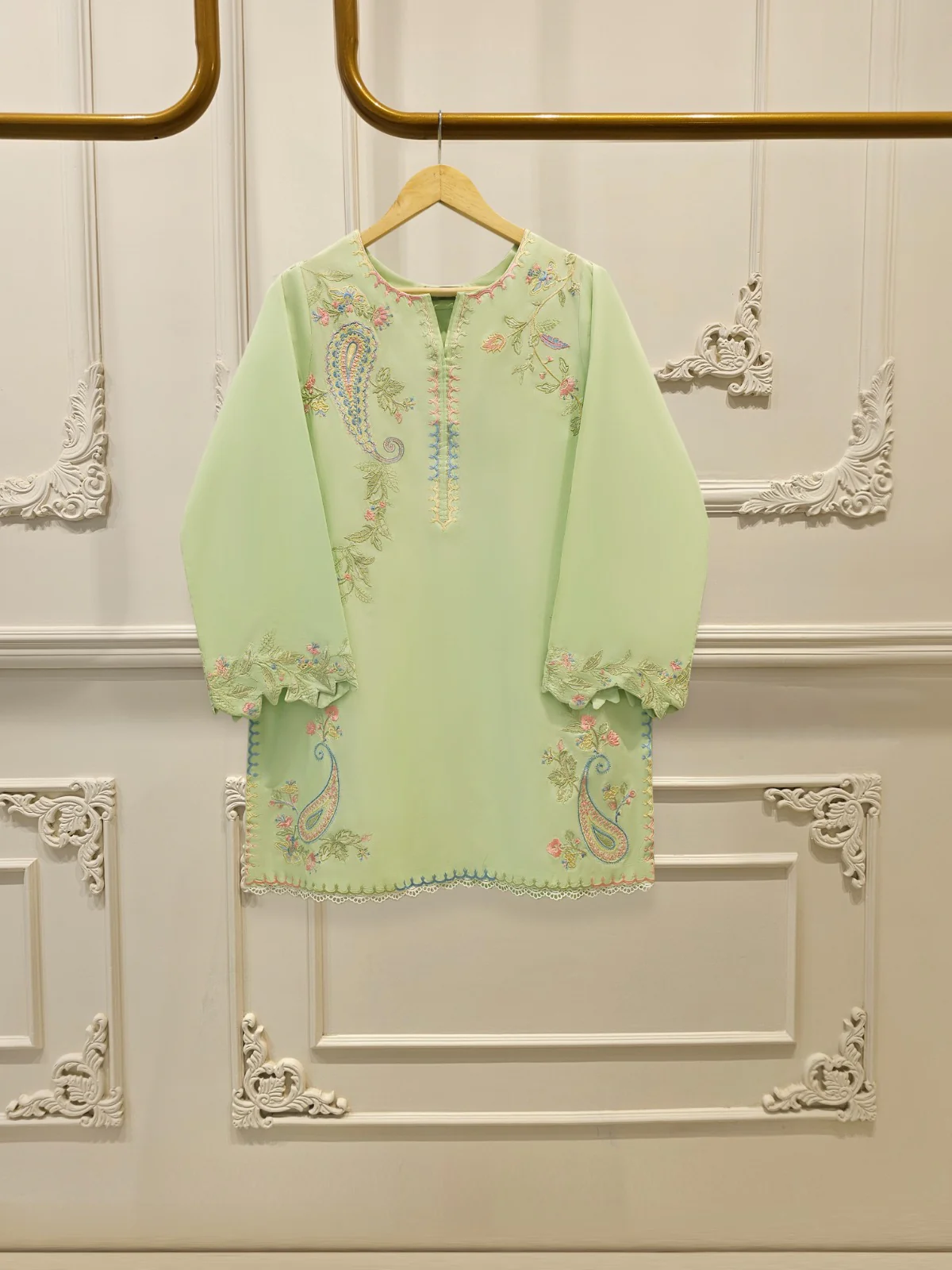 Agha Noor 2 Piece - Embroidered Cambic Suit S112328