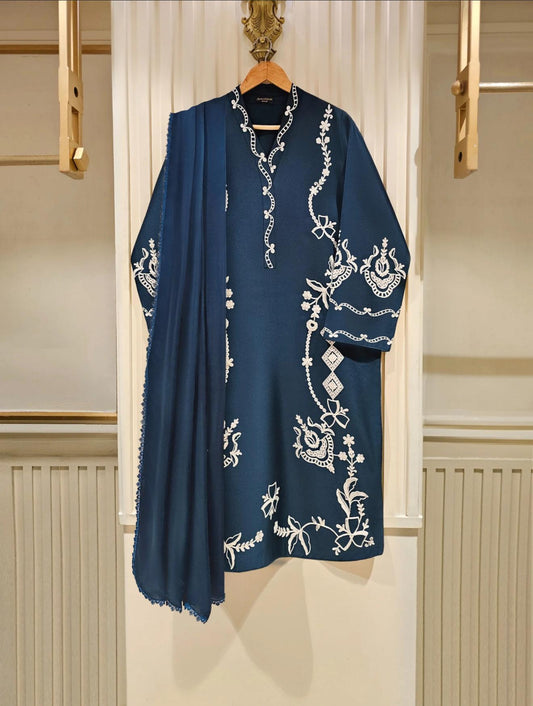 Agha Noor Dress Original 3 Piece Pure Silk Net