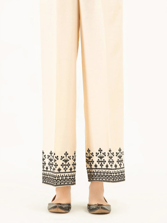 Embroidered Satin Pant