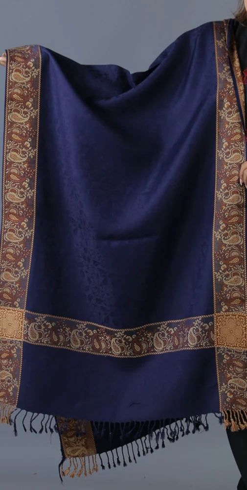 Self Jacquard Shawl Winter Wear