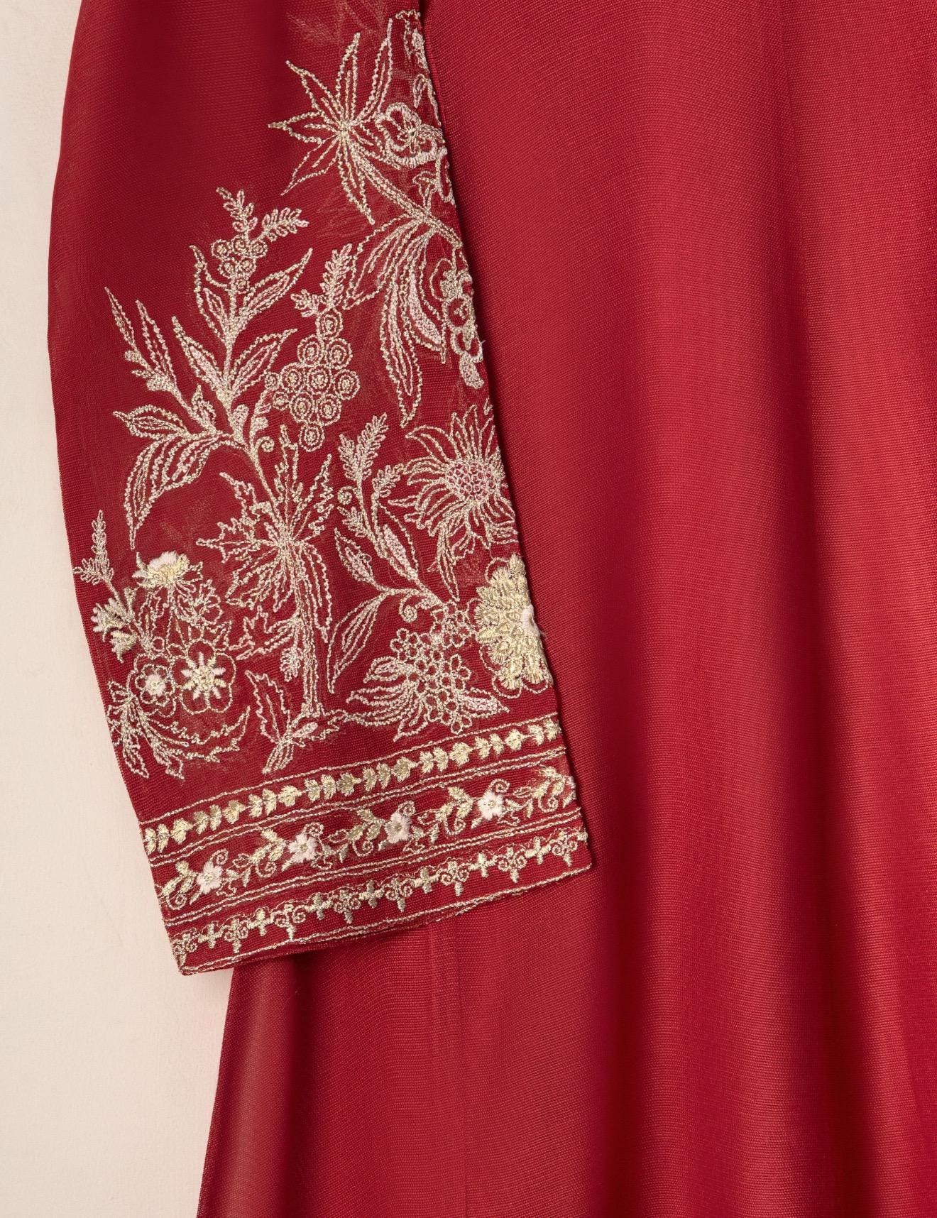 Agha Noor Dress Original 3 Piece Pure Cotton Net Dress