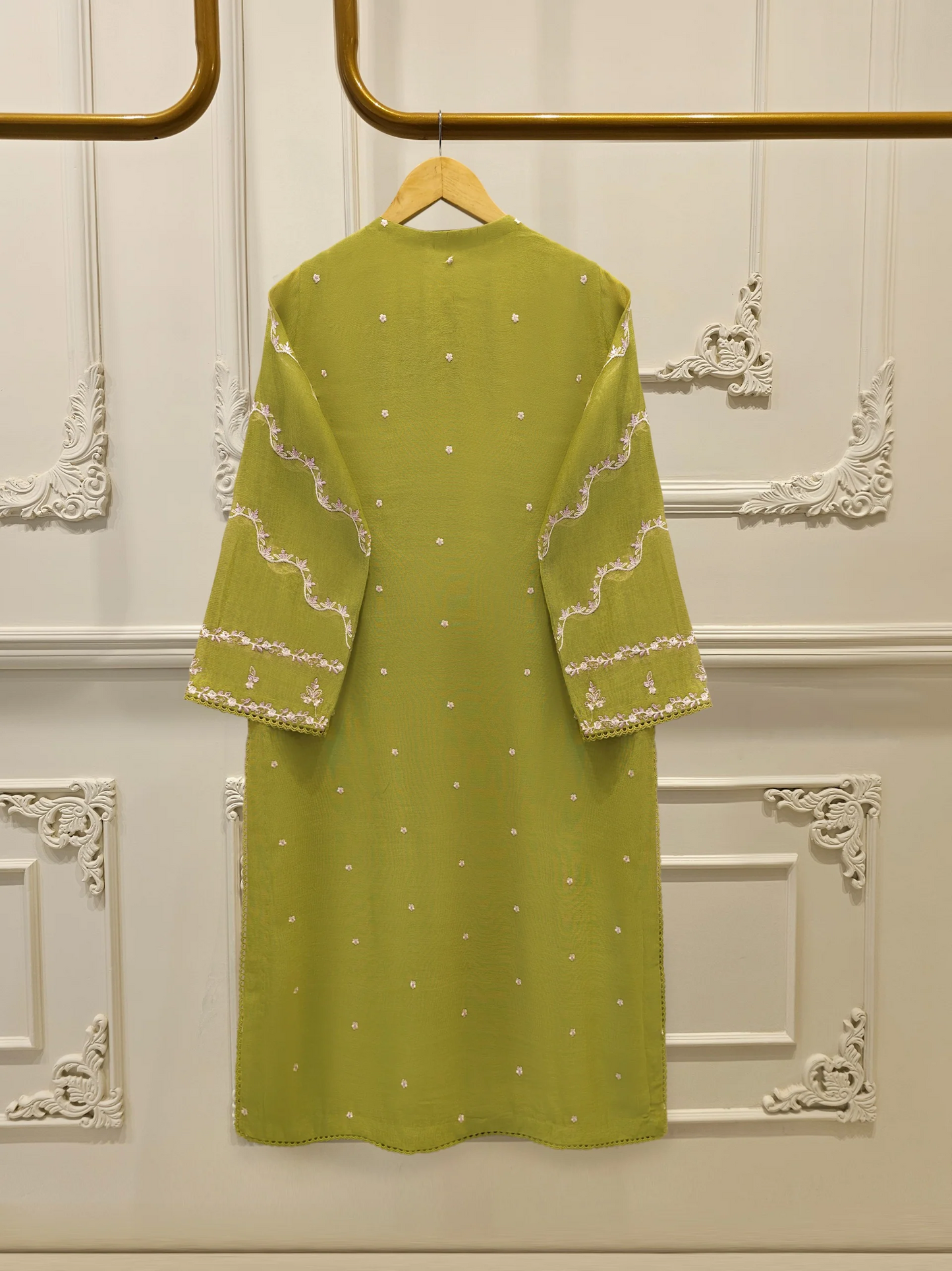 Agha Noor 3 Piece - Pure Embroidered Cotton Net Suit