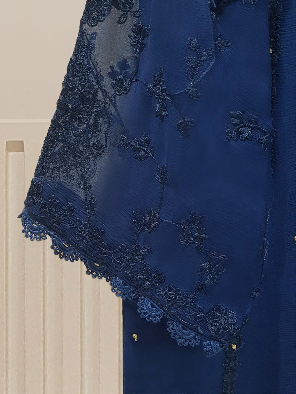 Agha Noor 2 Piece Chiffon Embroidered Dress