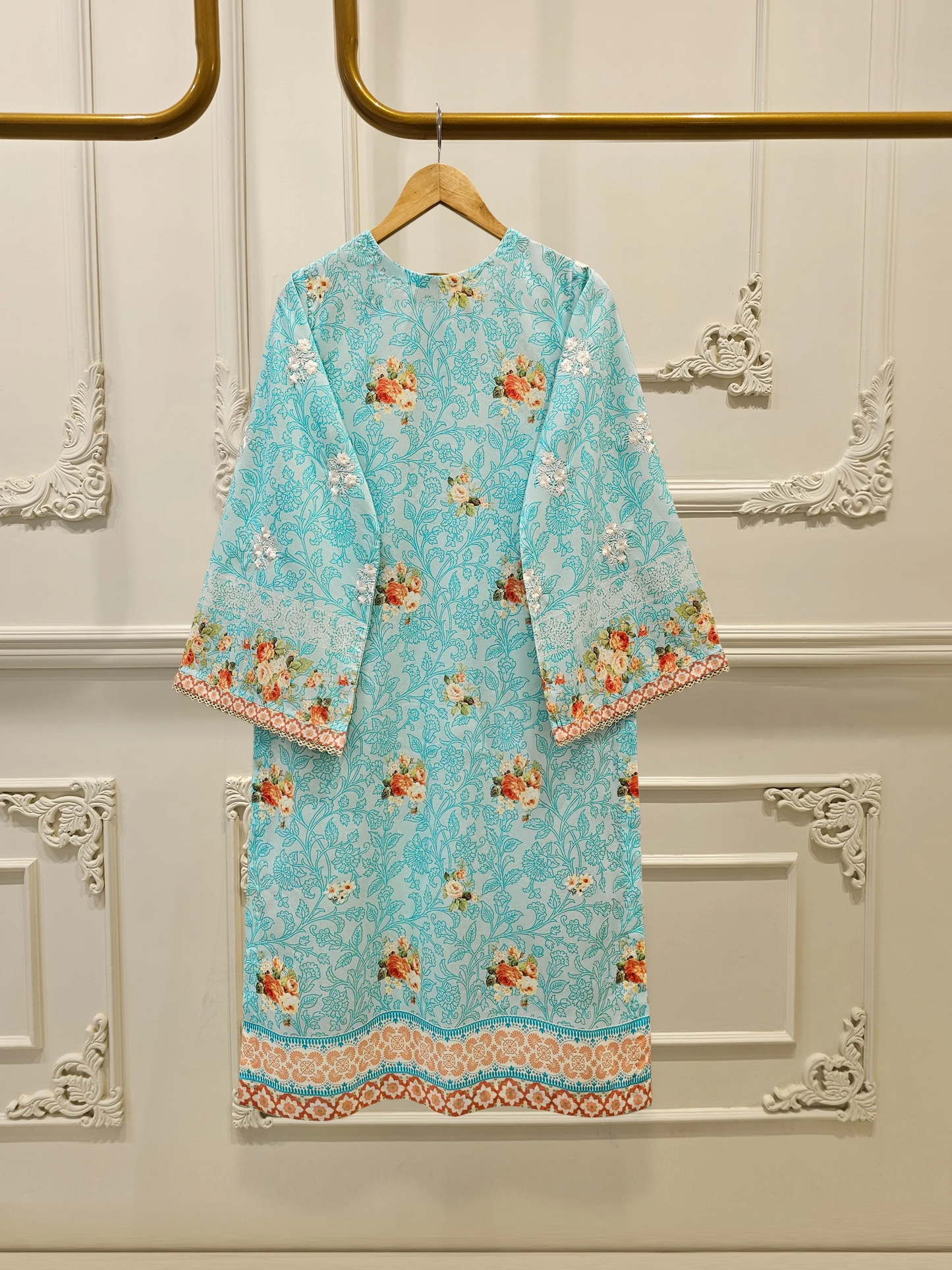 Agha Noor 2 Piece - Digital Printed Lawn Suit