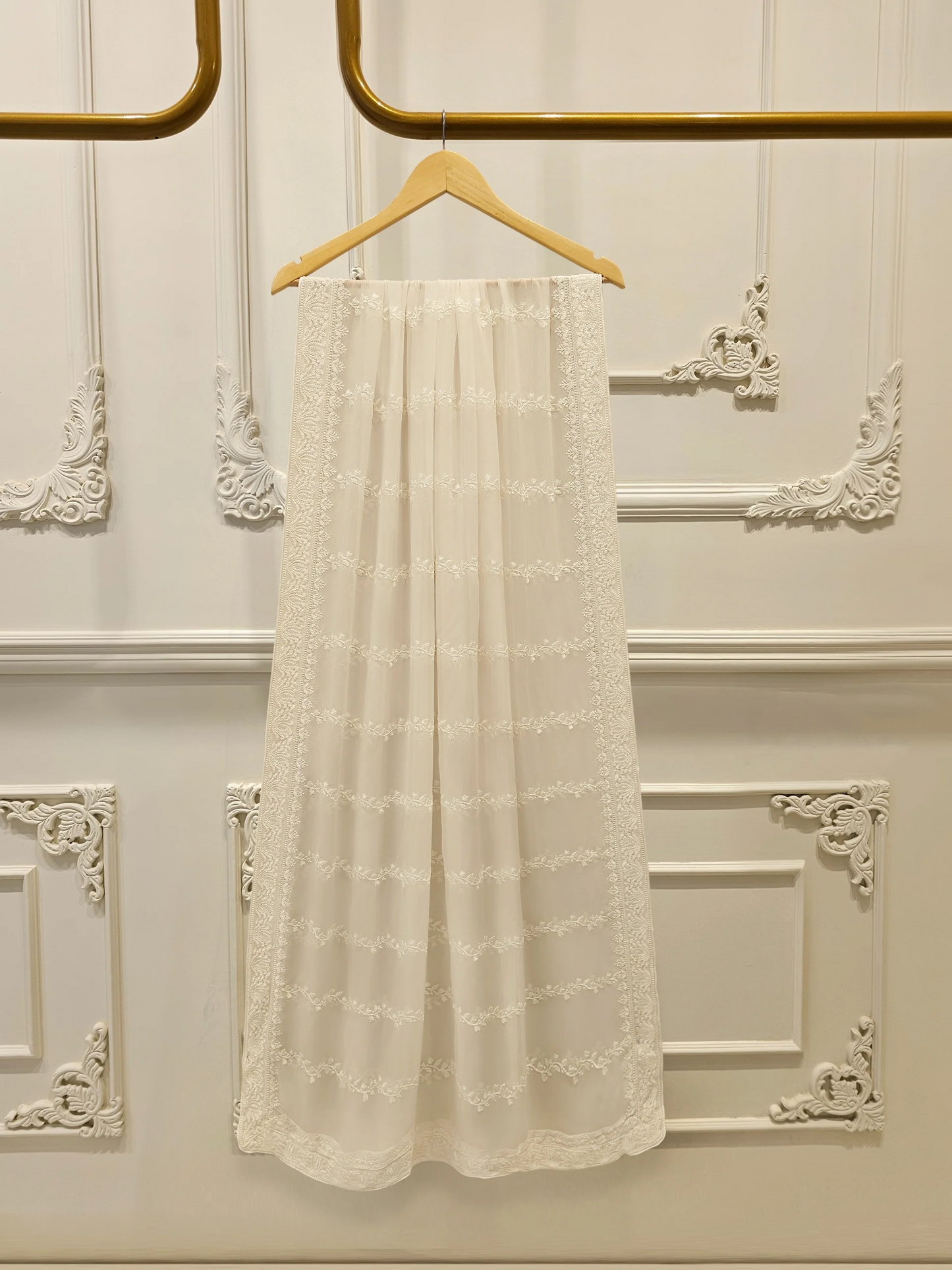 Agha Noor 3 Piece - Pure Embroidered Cotton Net Suit S113438