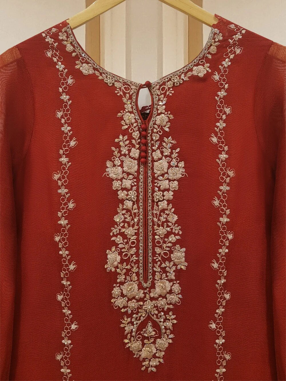 Agha Noor Original 3 Piece Pure Cotton Net Dress