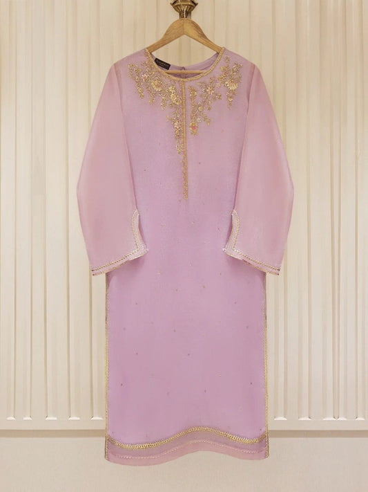 Agha Noor Cotton Net Embroidered Shirt