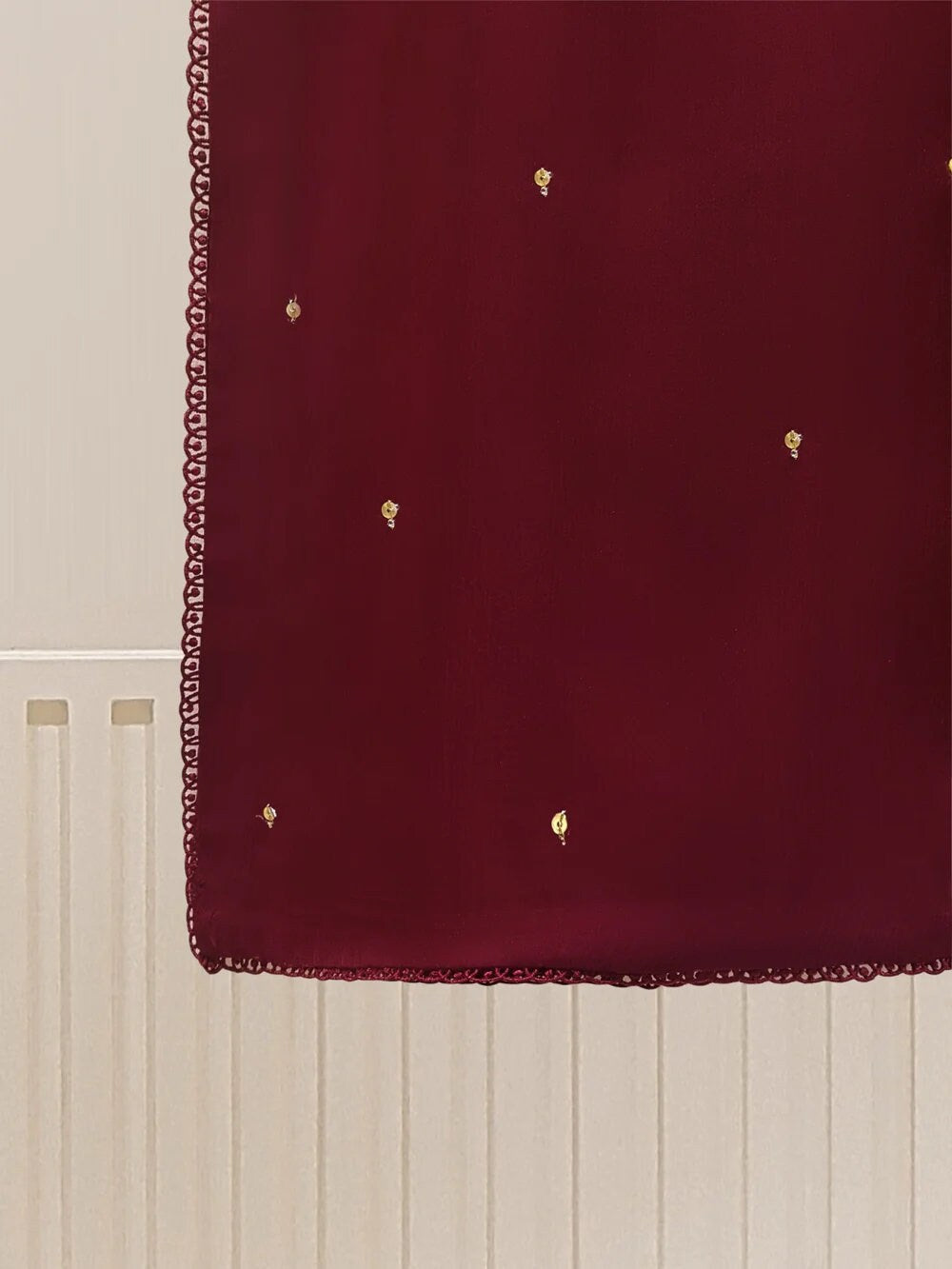 Agha Noor 2 Piece Chiffon Embroidered Dress