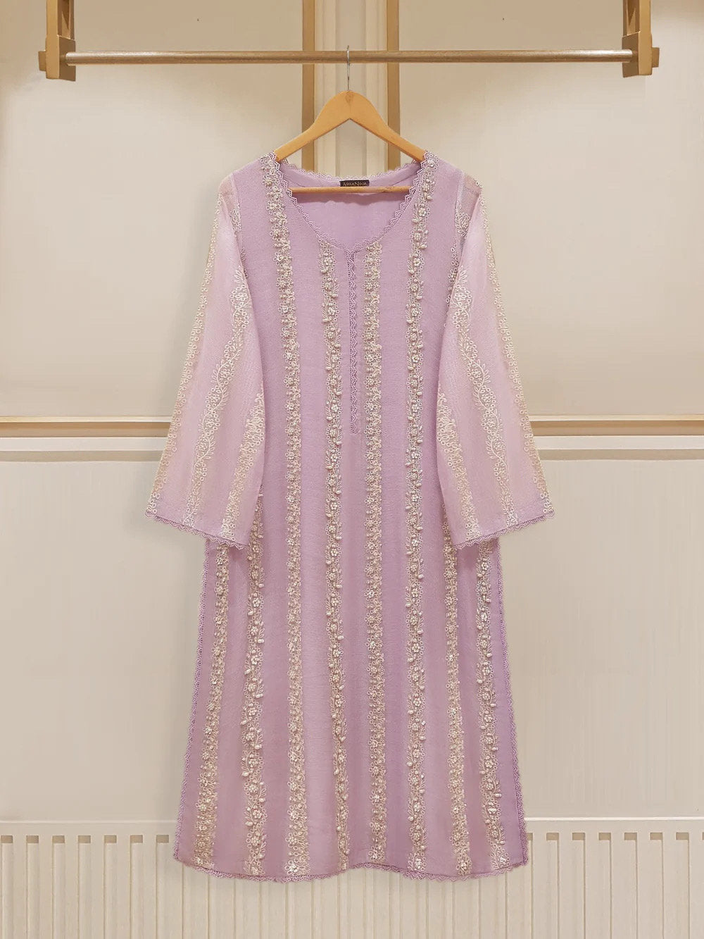 Agha Noor 2 Piece - Pure Cotton Net Embroidered