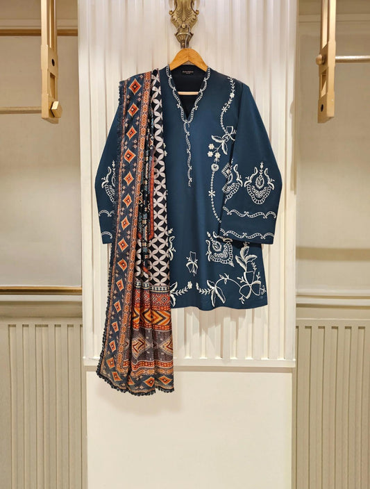 Agha Noor Lawn Embroidered Dress