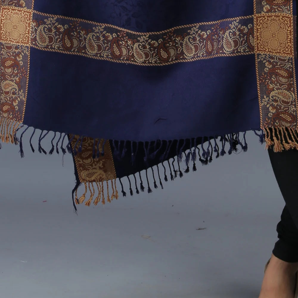 Self Jacquard Shawl Winter Wear