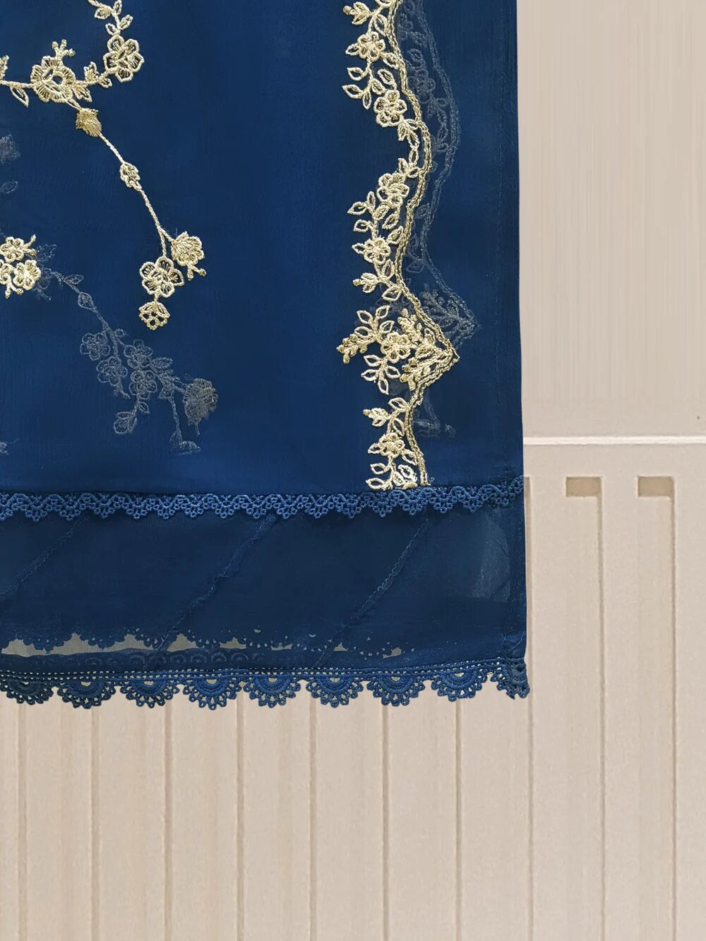 Agha Noor 2 Piece Chiffon Embroidered Dress