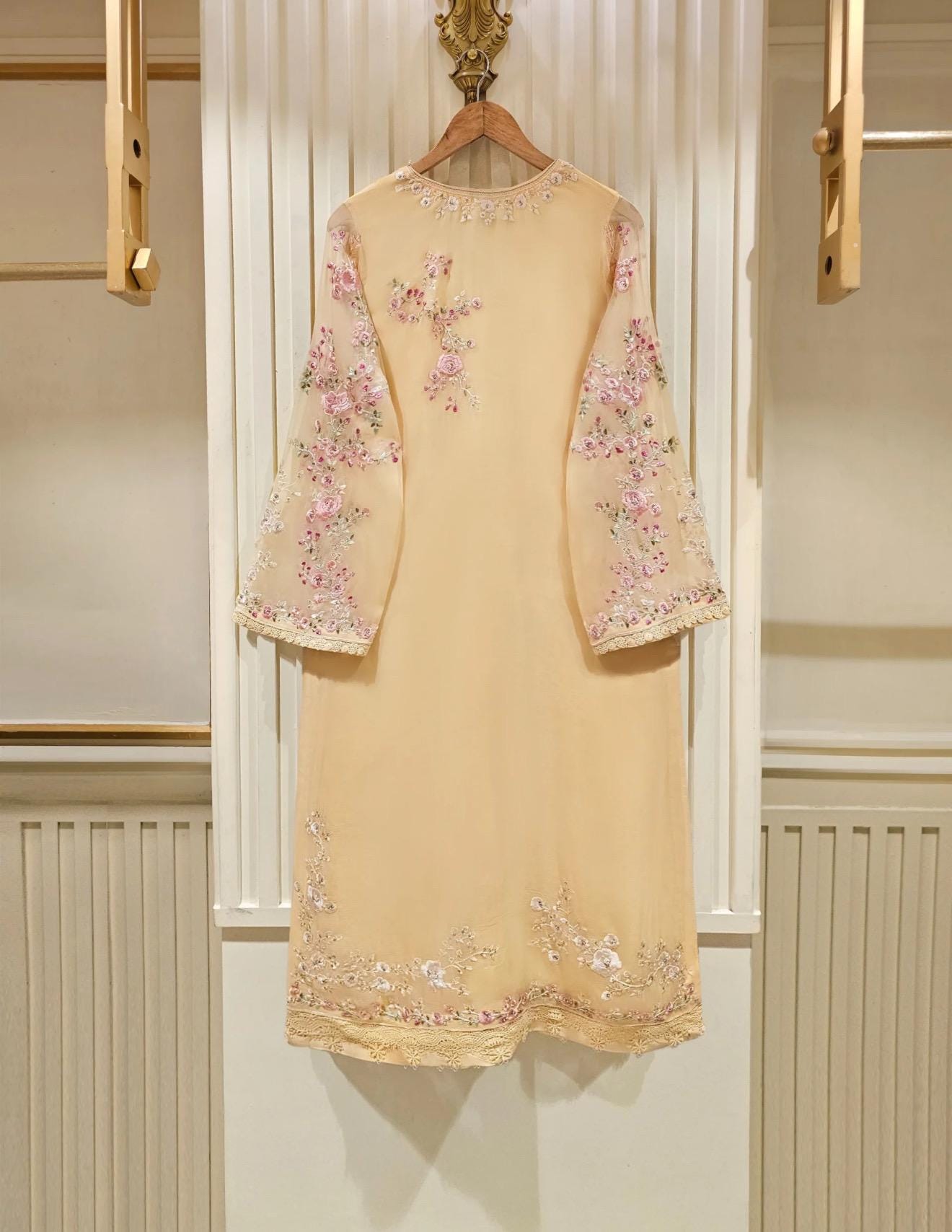 Agha Noor Dress Original Pure 3 Piece Chiffon Embroidered