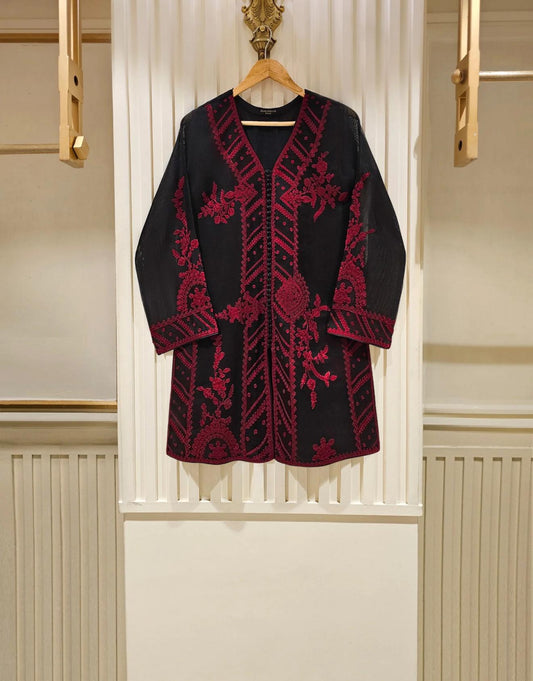 Agha Noor Dress Original Cotton Net Embroidered Shirt With Shalwar Pant Pakistani Indian Designer Ready to Wear