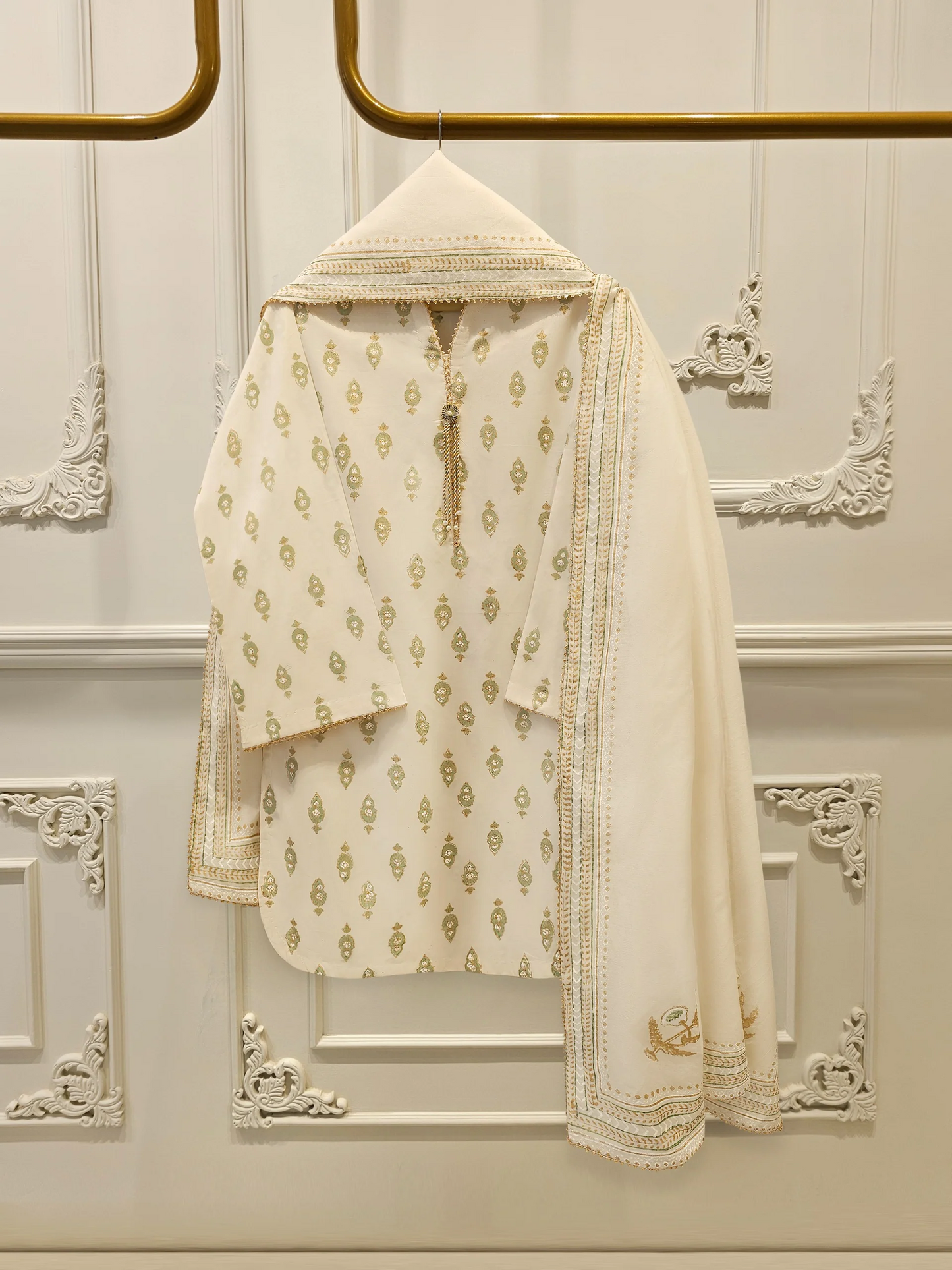 Agha Noor 3 Piece - Pure Cotton Hand Block Printed